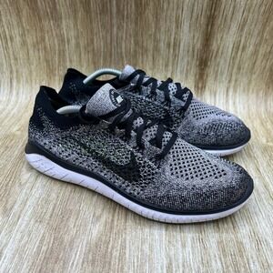 Nike Free Run Flyknit 2018 Women's Size 9 Oreo Shoes Sneakers 942839-101